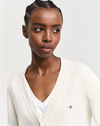 Gant - Classic Cardigan - Cream